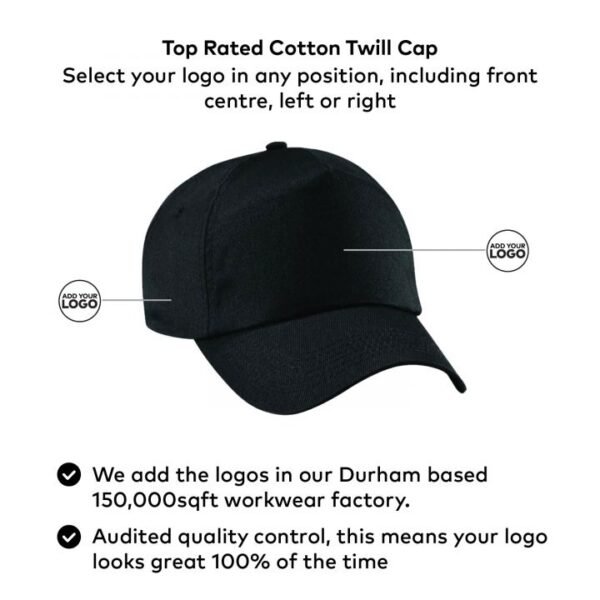Beechfield Original 5 Panel Cap - Image 2